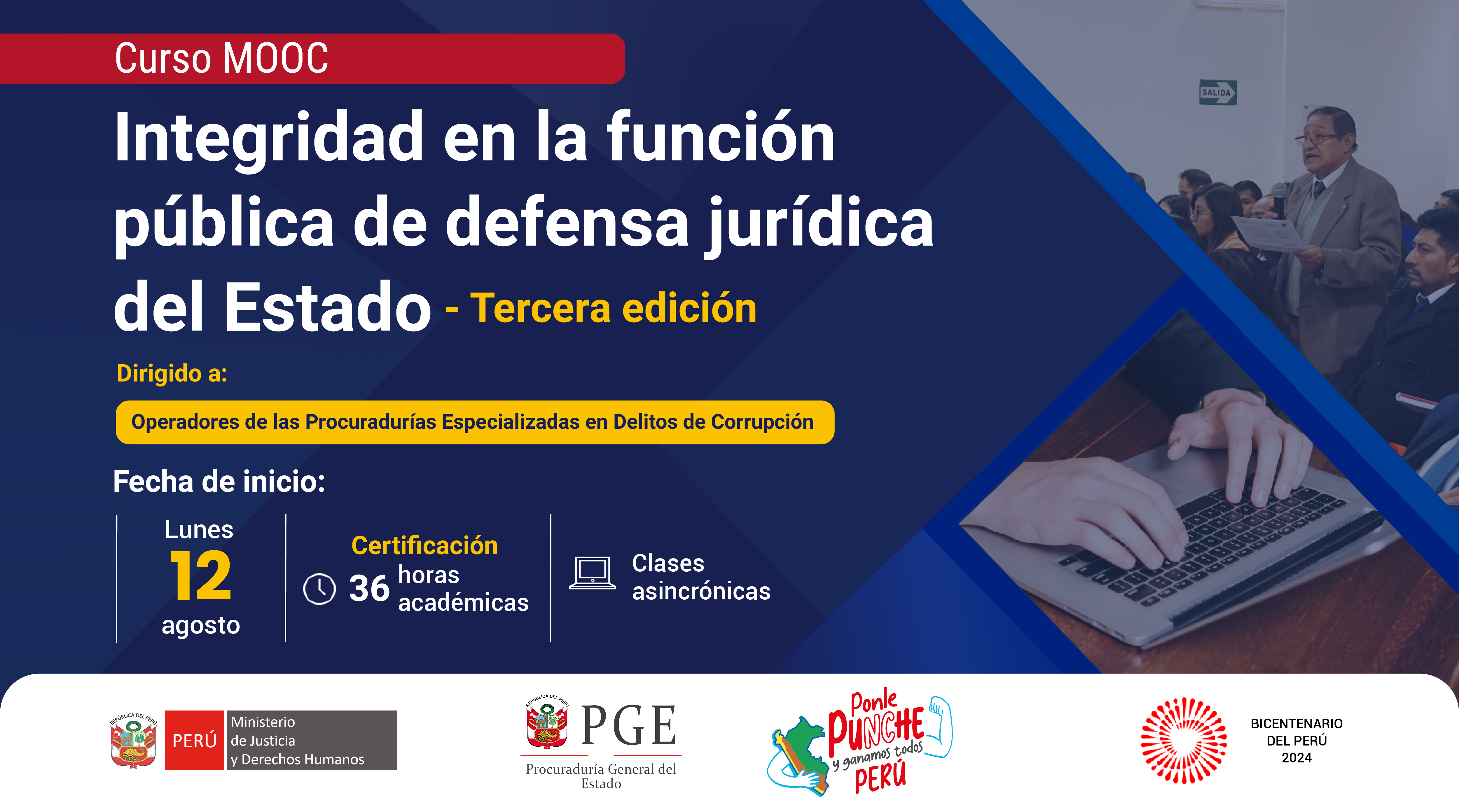 Curso MOOC - Integridad en la función pública de defensa jurídica del Estado - Tercera edición