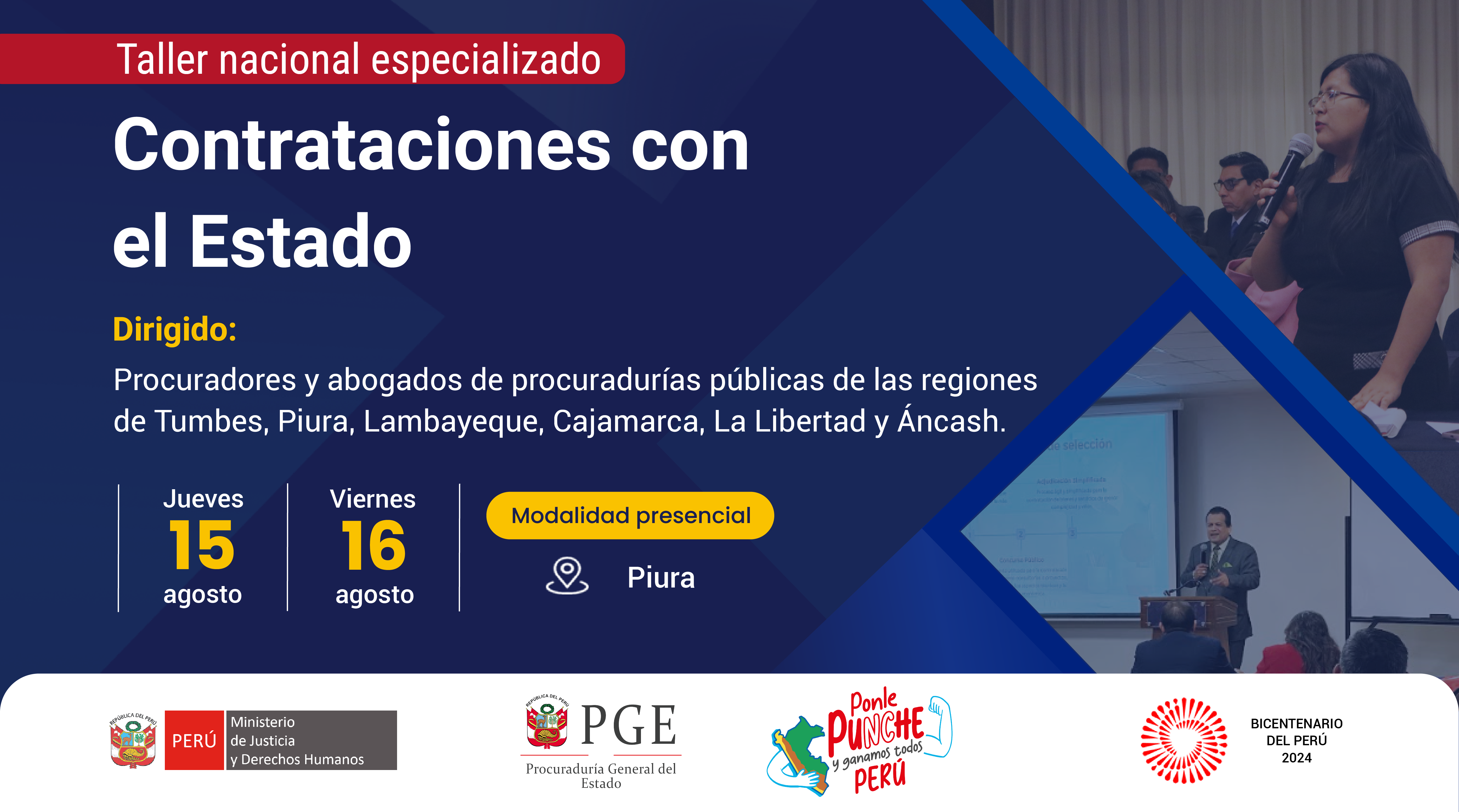 Taller nacional especializado "Contrataciones con el Estado"