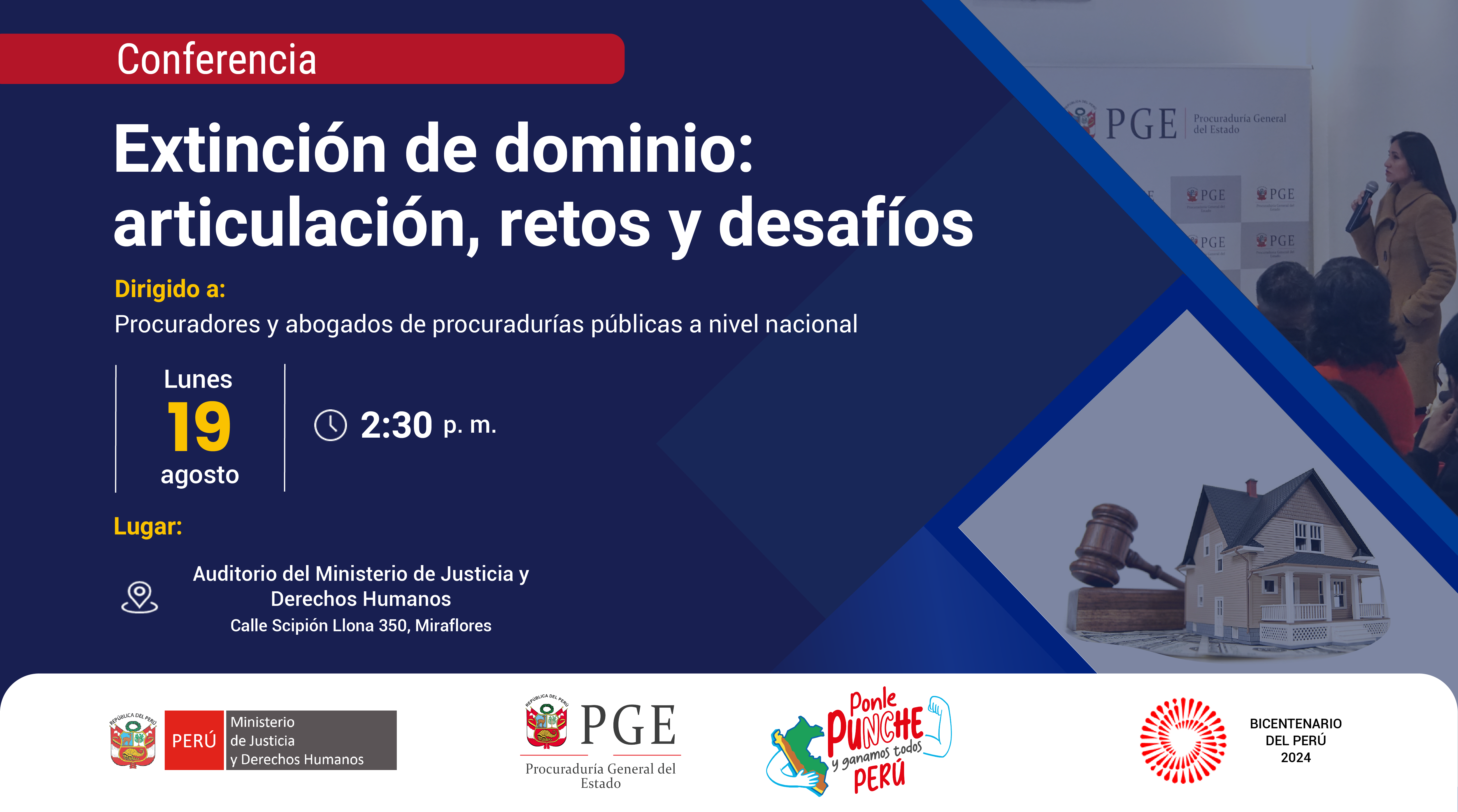 Conferencia "Extinción de dominio: articulación, retos y desafíos