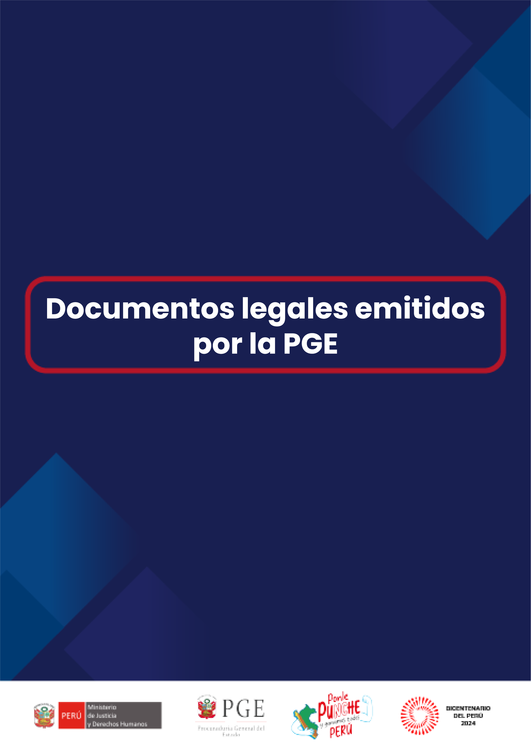 Documentos legales emitidos por la PGE