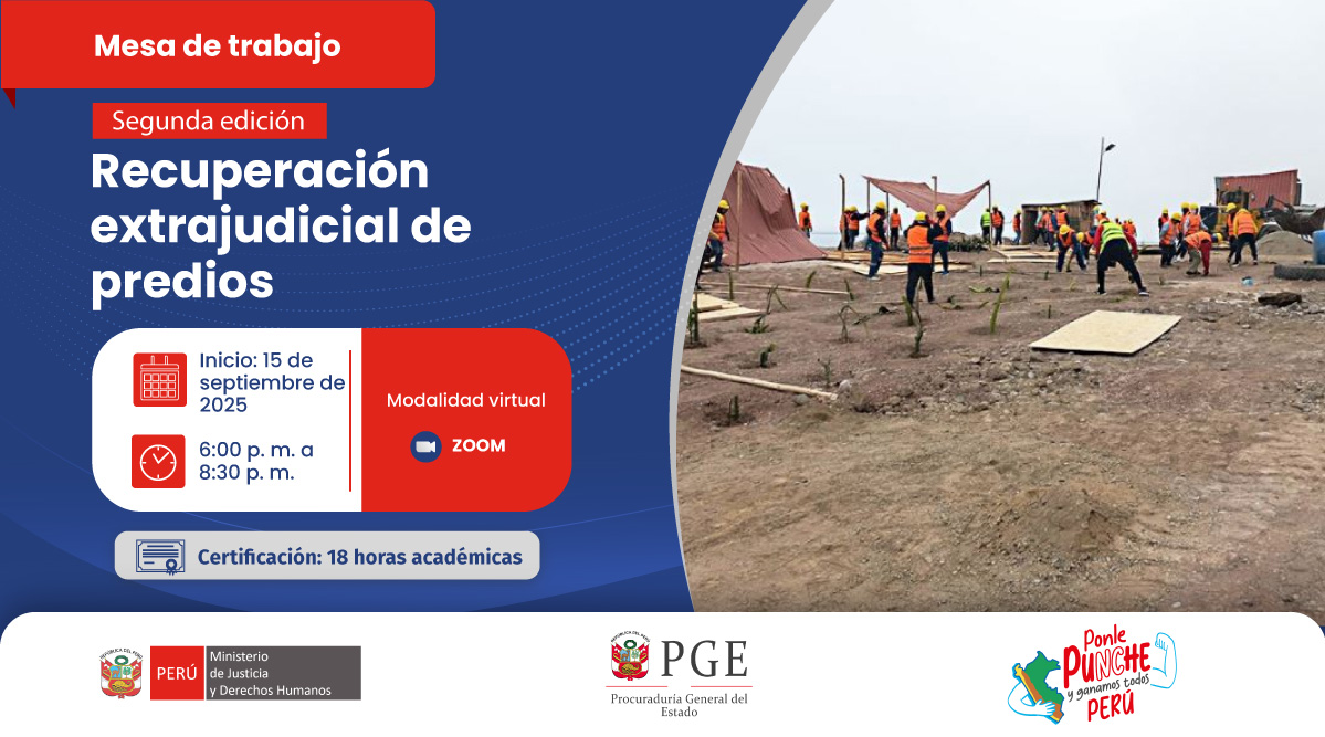 Mesa de trabajo “Recuperación extrajudicial de predios”