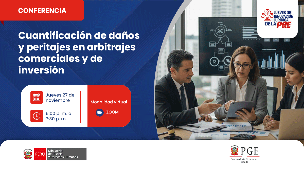 Conferencia «Cuantificación de daños y peritajes en arbitrajes comerciales y de inversión»