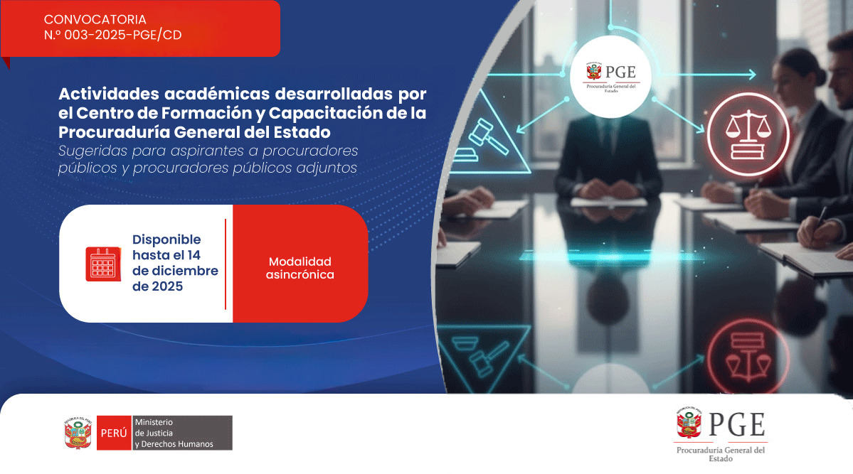  Actividades académicas desarrolladas por el Centro de Formación y Capacitación de la Procuraduría General del Estado (PGE) sugeridas para la preparación académica de los aspirantes a procuradores públicos y procuradores públicos adjuntos