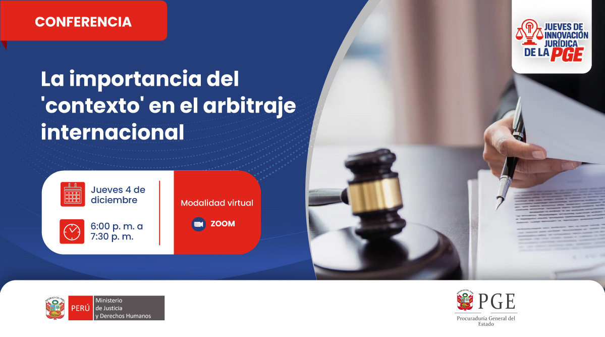Conferencia «La importancia del 'contexto' en el arbitraje internacional»