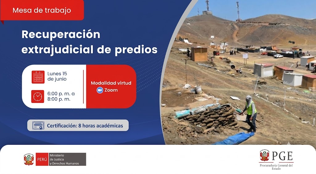 Mesa de trabajo “Recuperación extrajudicial de predios”
