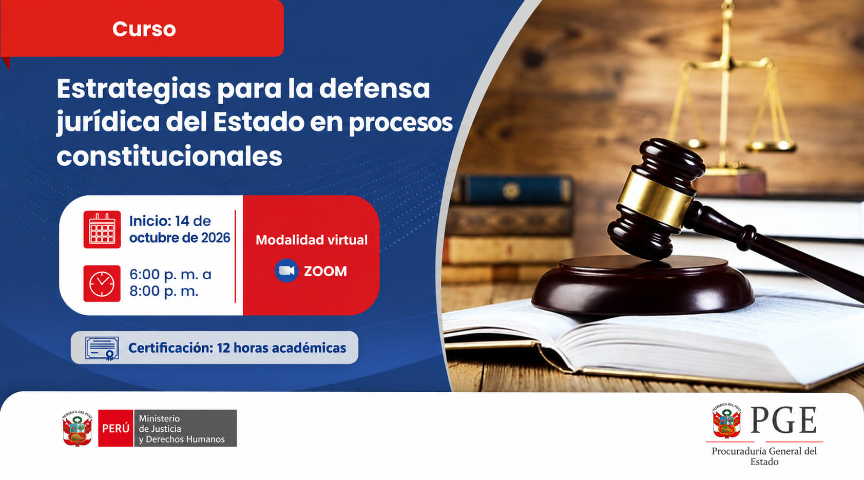 Curso “Estrategias para la defensa jurídica del Estado en procesos constitucionales”